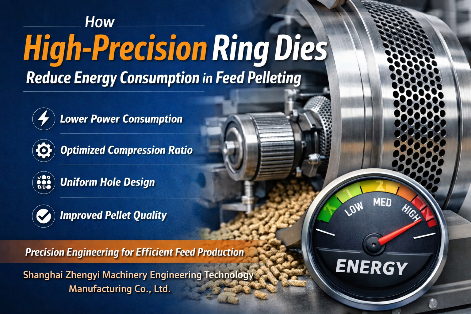 How High-Precision Ring Dies Reduce Energy Consumption in Feed Pelleting